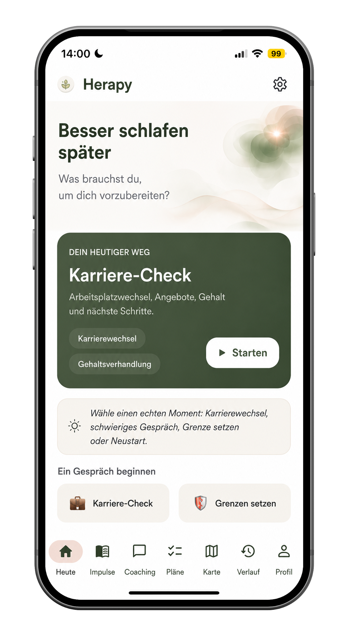 Herapy App‑Vorschau